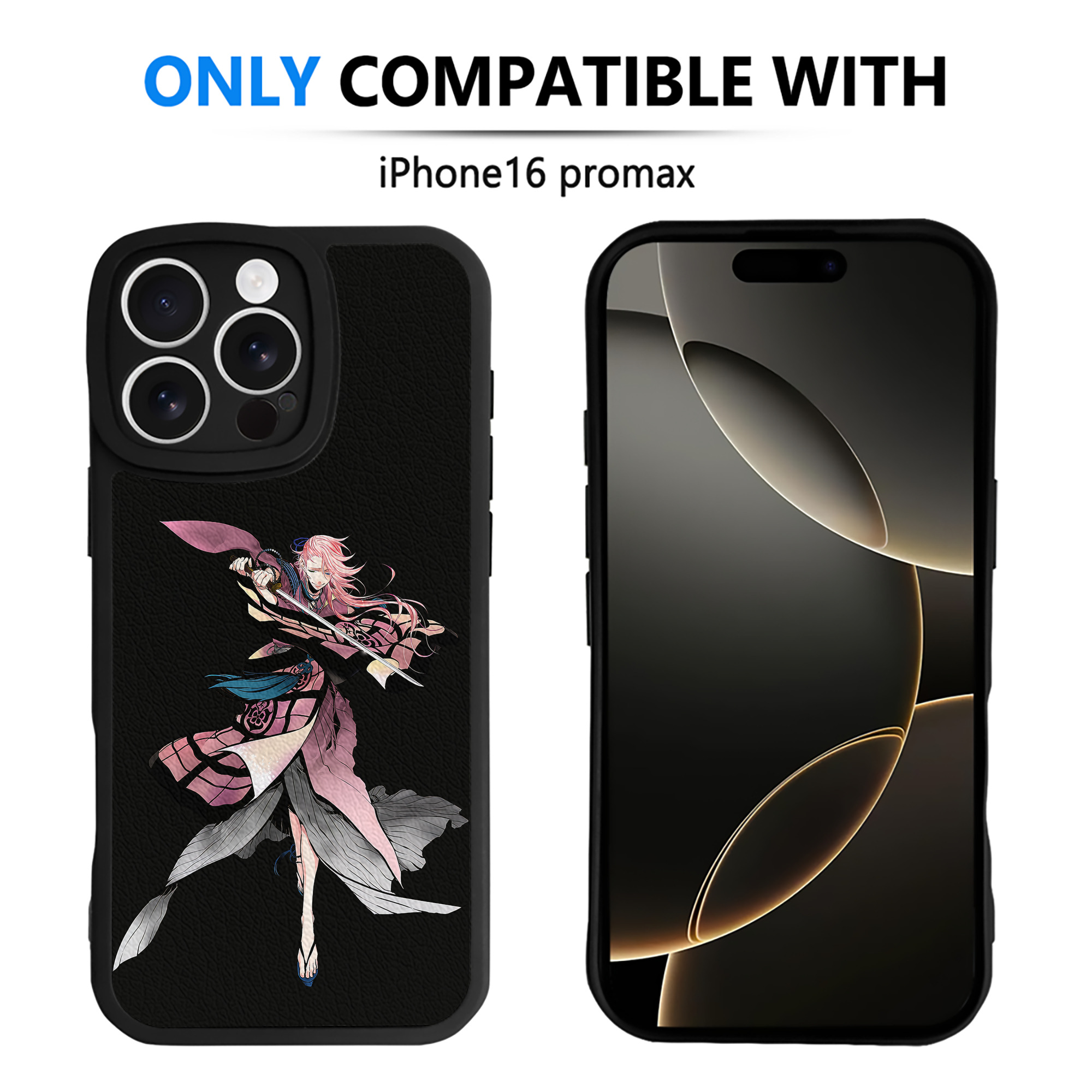 （画像用） 刀剣乱舞 Touken Ranbu 【iPhone 16シリーズ対応】シリコンスマホケース（レザー調） 材質：シリコン
